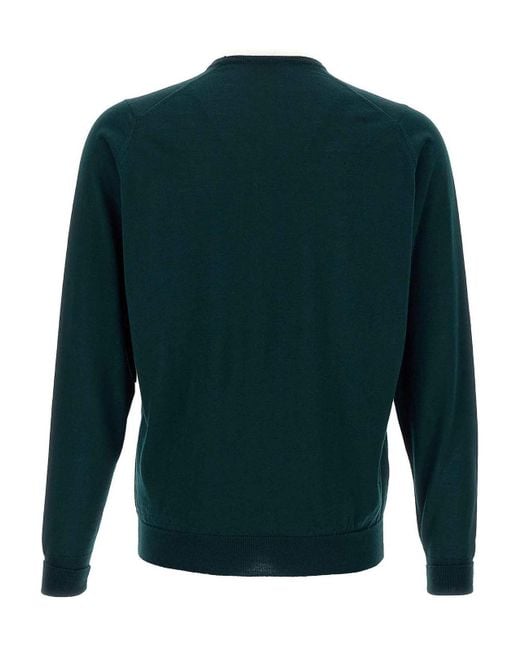 John Smedley Green Marcus Sweater for men