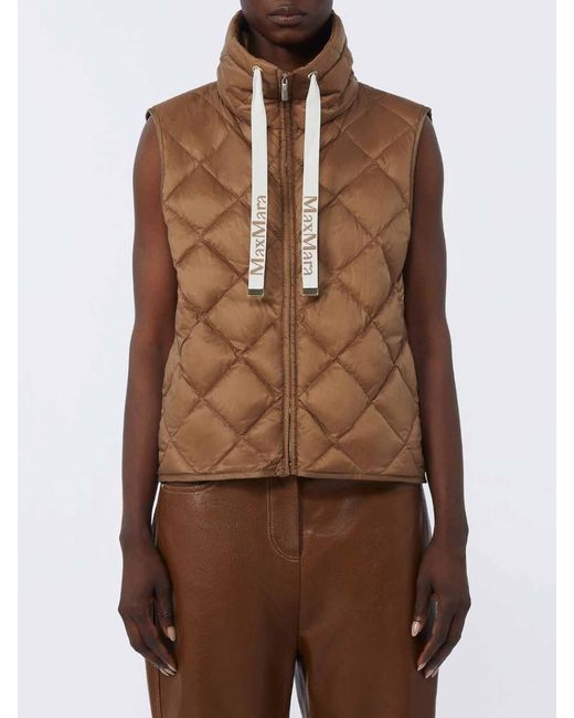 Max Mara Brown Padded Vest