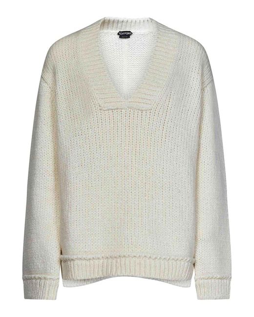 Pullover Ampio di Tom Ford in White