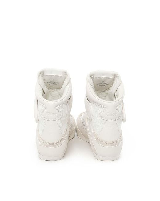 Chloé Natural High Kick Sneakers