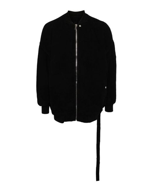 Rick Owens Black Jumbo Flight Padded Bomber Jacket for men