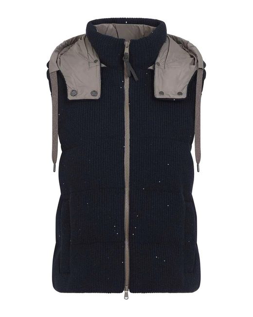 Brunello Cucinelli Blue Waistcoats