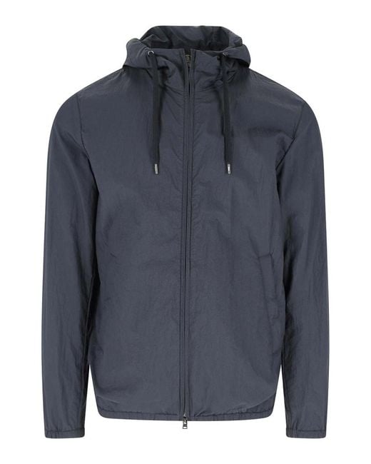 Herno Blue Ripstop Jacket for men