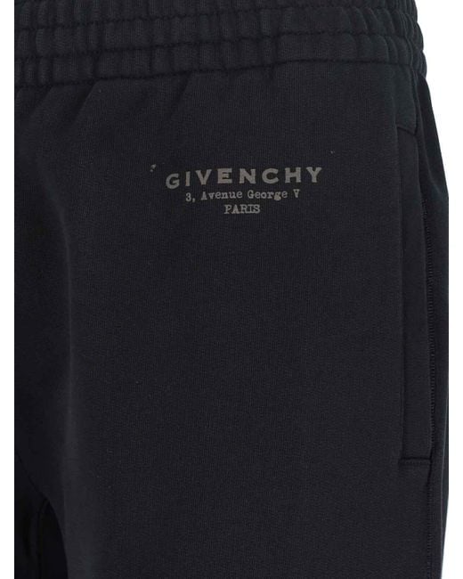 Givenchy Blue Sports Pants Logo for men