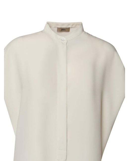 Herno White Lucent Cady Top