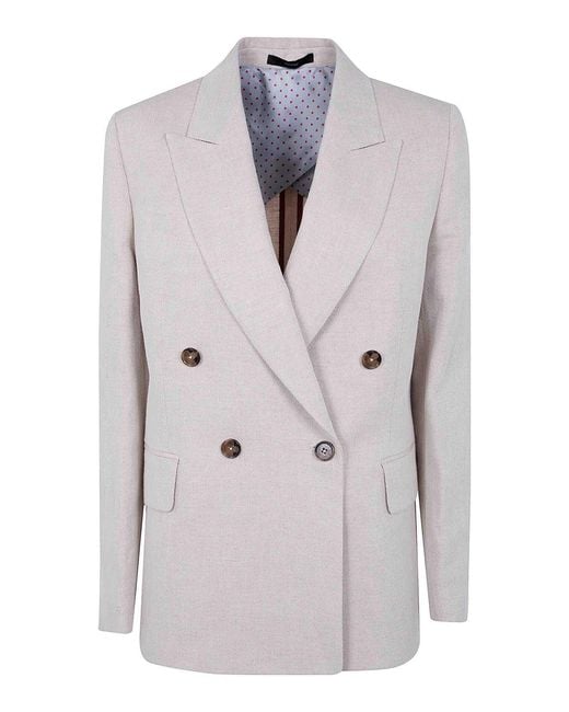 Paul Smith Gray Double Breasted Jacket