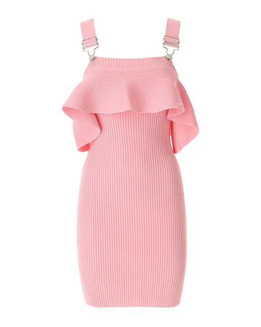 Moschino Pink Rouche Dress