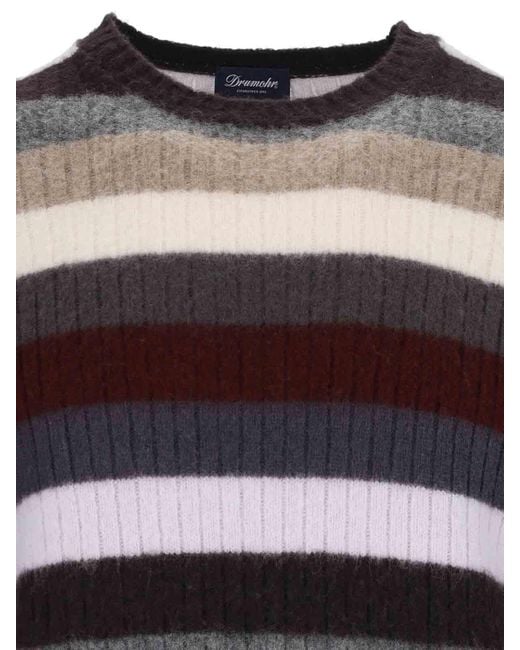 Drumohr Multicolor Striped Shirt for men