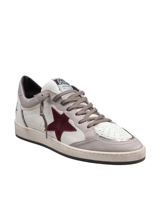 Golden Goose Deluxe Brand White Ballstar Sneakers for men