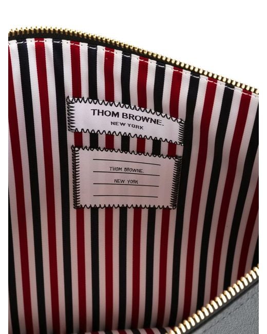 Thom Browne Black Leather Medium Document Holder for men