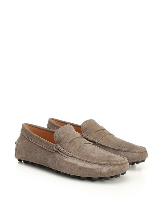 Tod's Gray Gommino Bubble Moccasin for men
