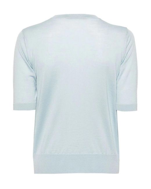 Nuur Blue Short Sleeve Pullover With Pocket