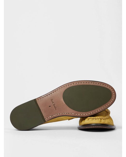 Paul Smith Yellow Mocassini Nabuk Faron for men