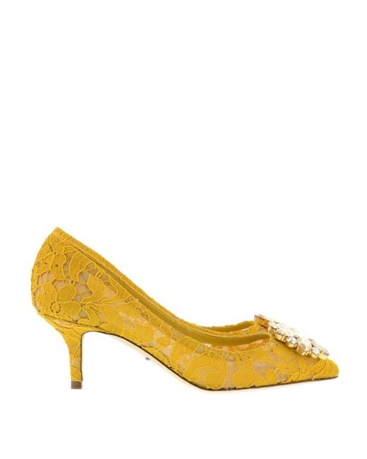 Dolce & Gabbana Yellow Bellucci Pumps