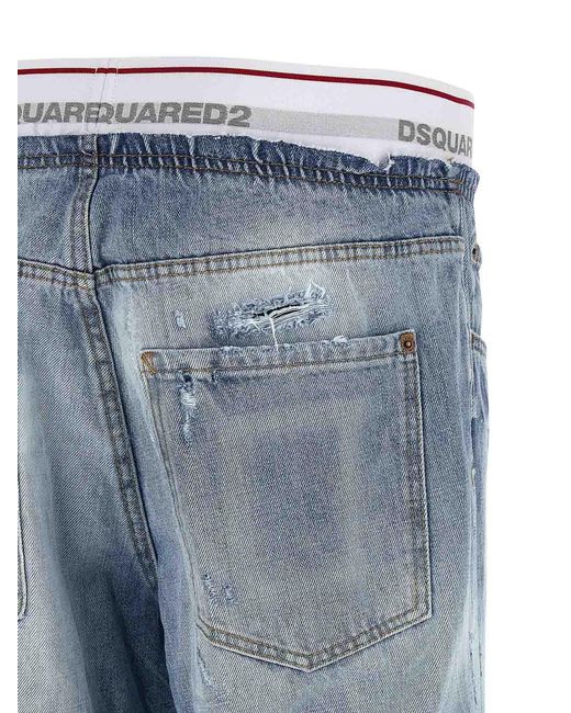 DSquared² Blue Denim Jogger Jeans for men