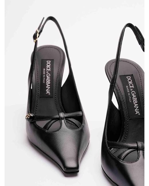 Dolce & Gabbana Black Slingbacks