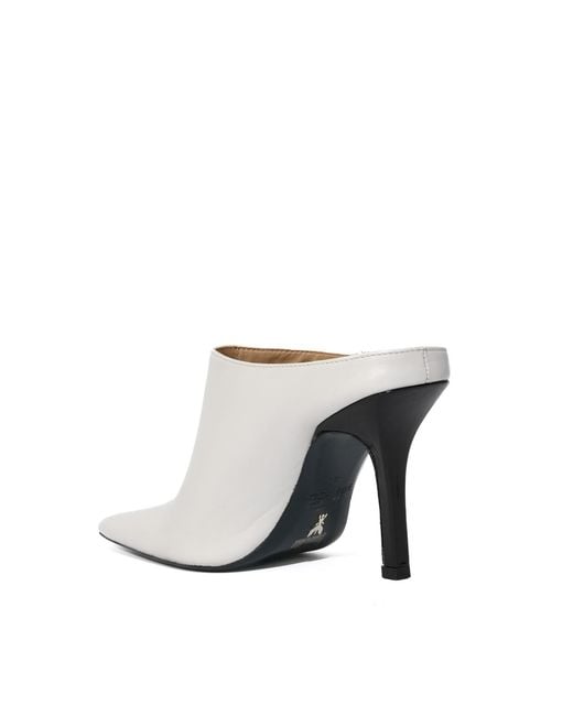 Patrizia Pepe White Leather Mules