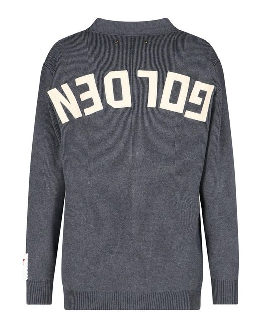 Golden Goose Deluxe Brand Gray Grey Cotton Oversize Cardigan