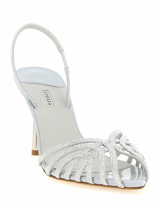 Le Silla White Embrace Sandals