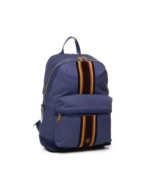Bally Blue Race Backpack In Fabric for men