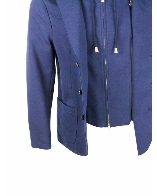 Eleventy Blue Jacket for men