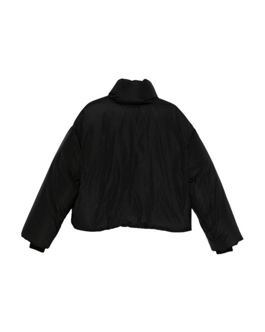 AMI Black Taffetas Ami De Coeur Down Jacket