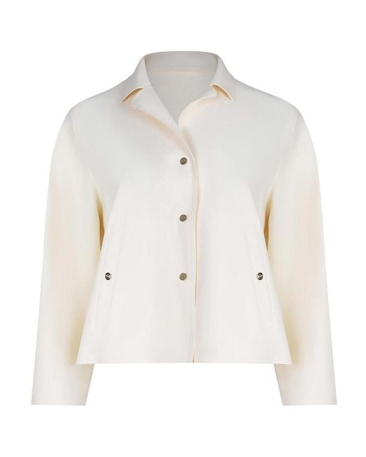 Herno White Jacket Made Of A Polyamide Blend