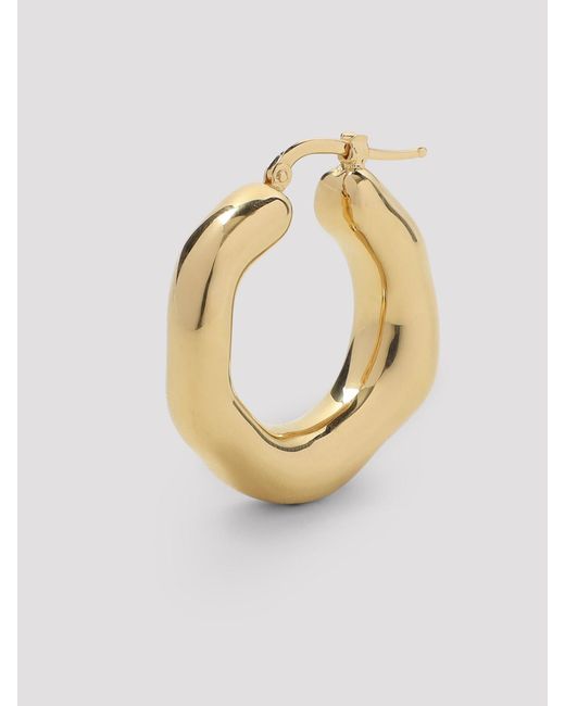 Jil Sander Metallic Brass Earrings