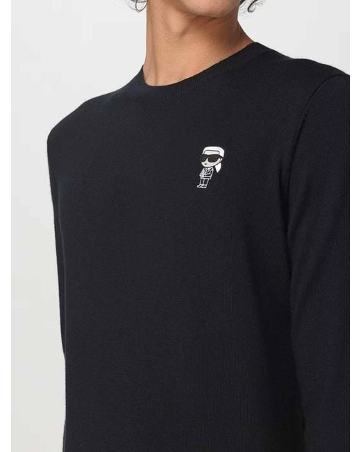 Karl Lagerfeld Black Maglia Karl for men