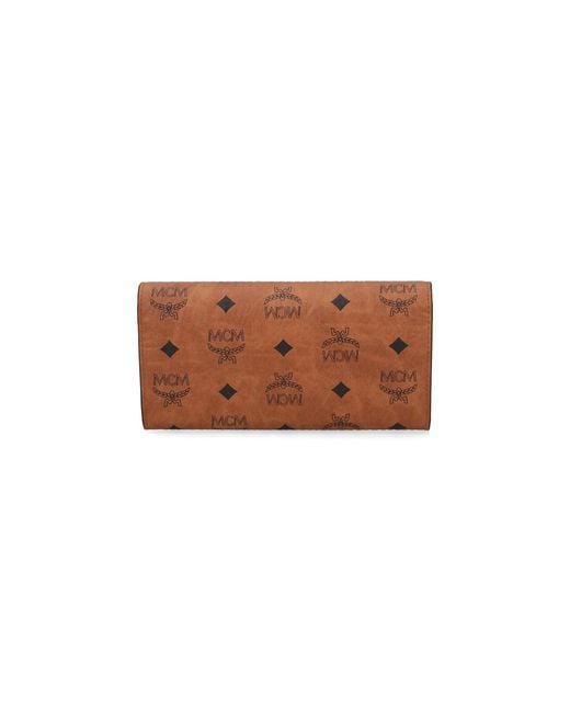 MCM Brown Chain Wallet