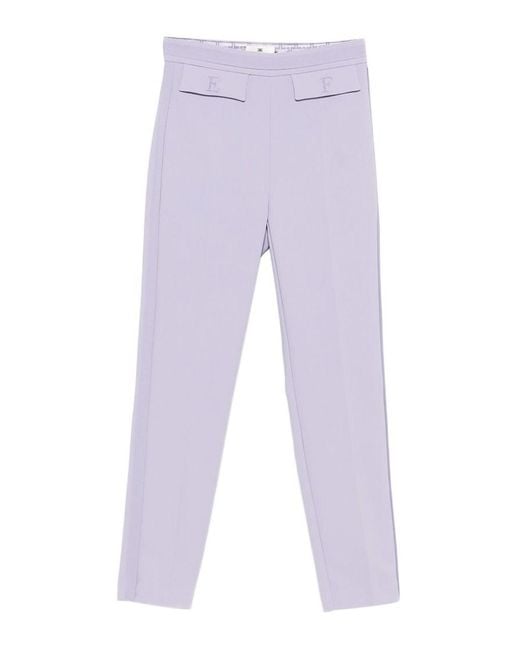 Elisabetta Franchi Blue Tailored Trousers