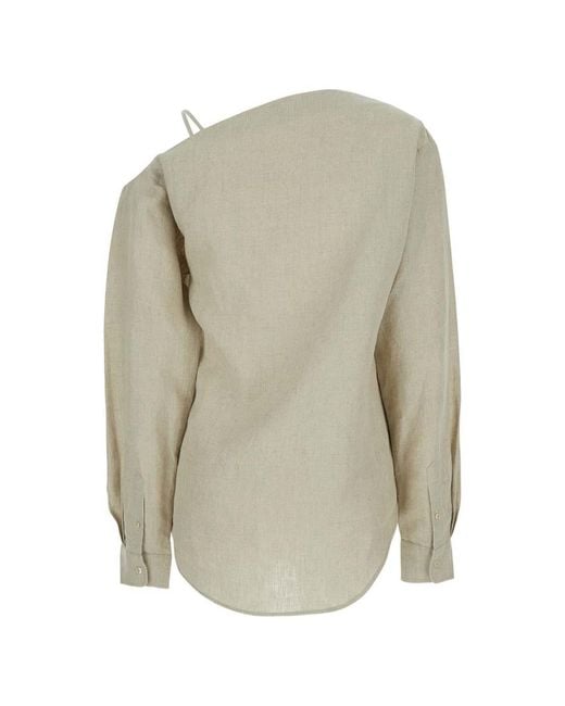 Coperni Natural Asymmetric Blouse