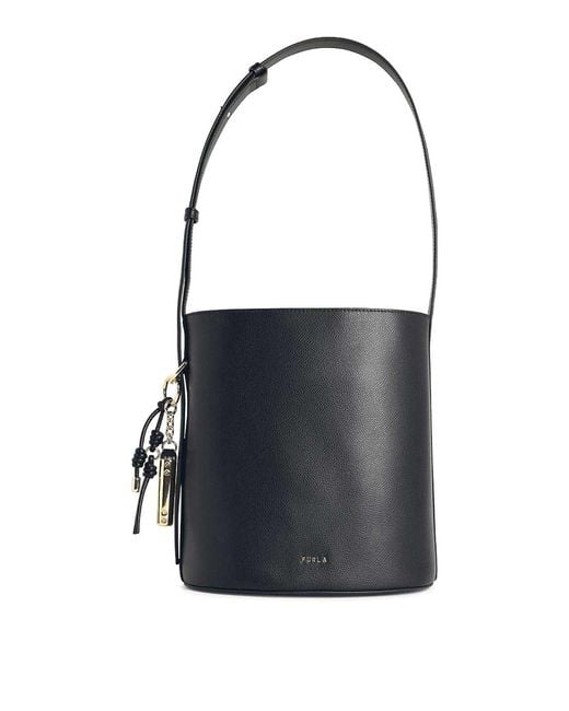 Furla Black Roxie Bucket Bag