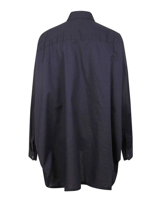 Yohji Yamamoto Blue Cotton Shirt