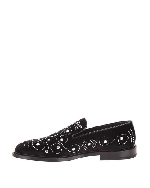 Moschino Black Slip On Oxford for men