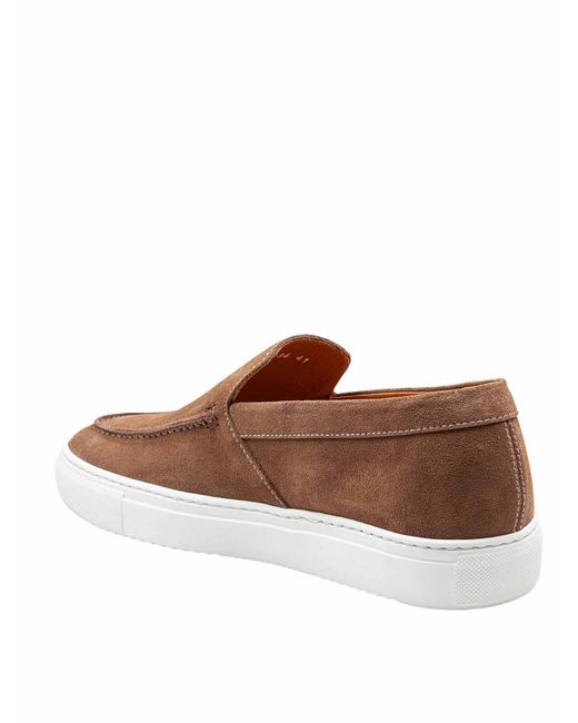Doucal's Brown Doucals Moccasin for men