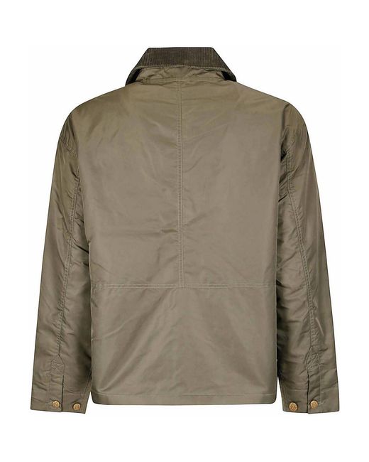 Brain Dead Green Cropped Chore Jacket for men