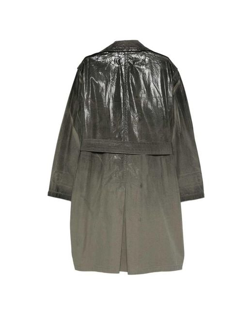 Maison Margiela Gray Trench Gradient Coated Cotton