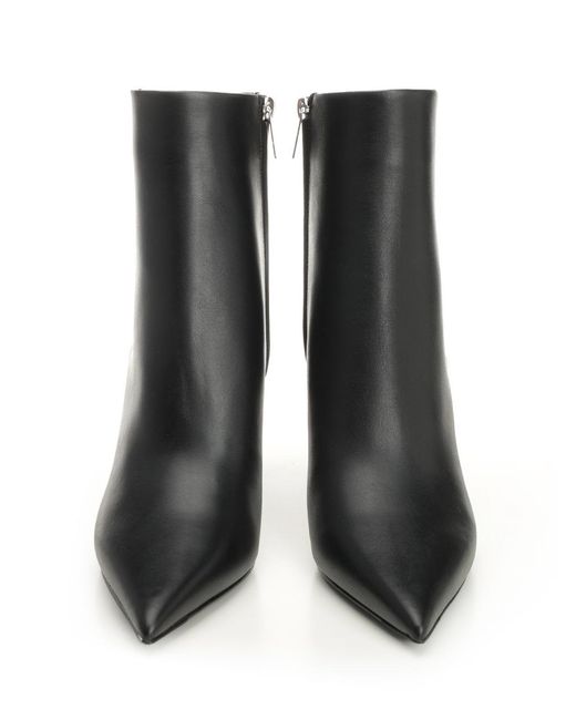 Jimmy Choo Black Frankie 85 Leather Ankle Boots