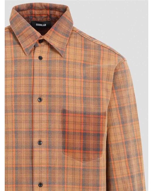 Egonlab Brown Over Shirt for men