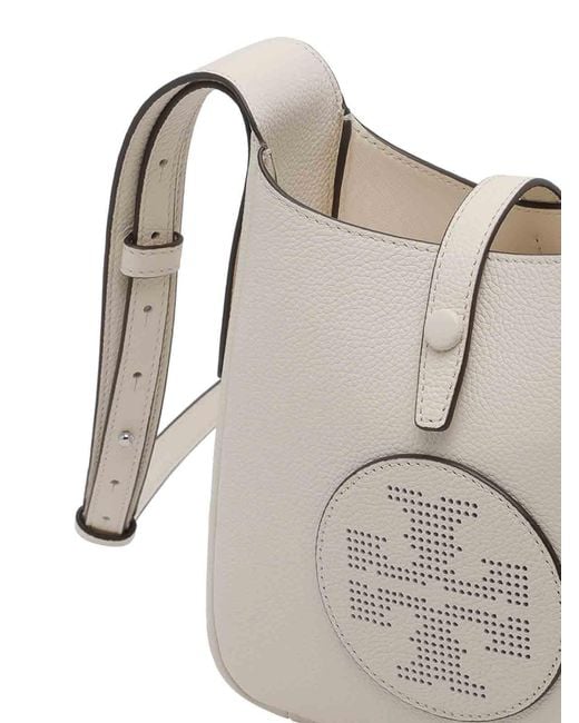 Tory Burch White Miller Swing Bucket Bag
