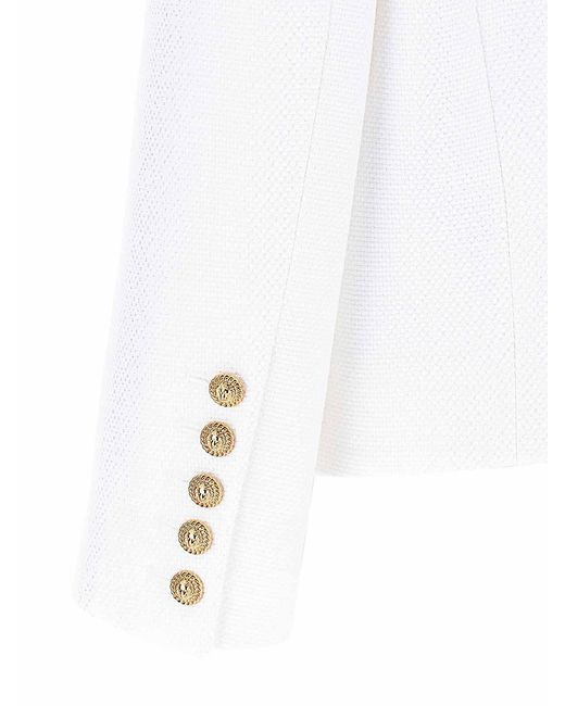 Balmain White Blazers