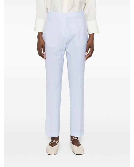 Fabiana Filippi Blue Textured Trousers