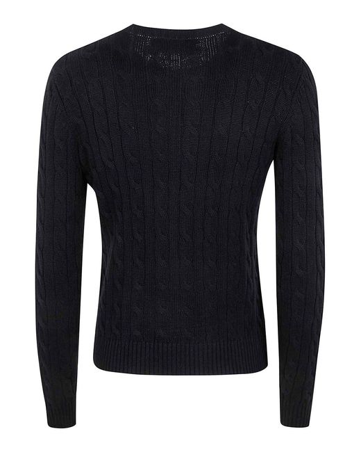Ralph Lauren Blue Ralhan Long Sleeve Cardigan