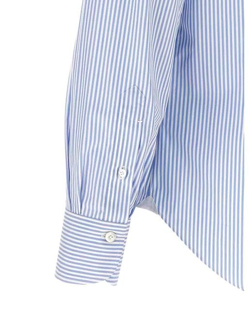 Finamore 1925 Blue Napoli Shirt for men