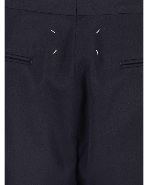 Maison Margiela Blue Tailored Trousers for men