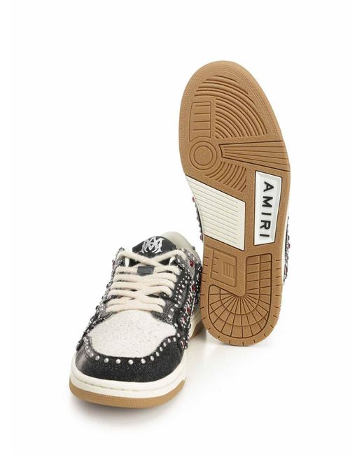 Amiri White Stud Skel Sneaker for men