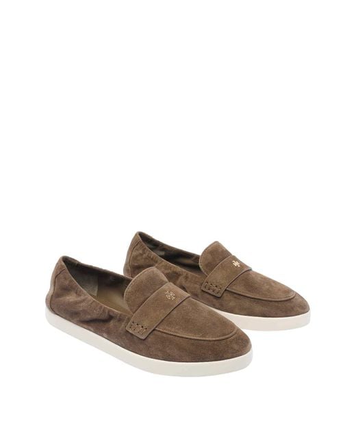 Tory Burch Brown Ballet Sport Loafers