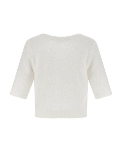 Alessandra Rich White Sweaters