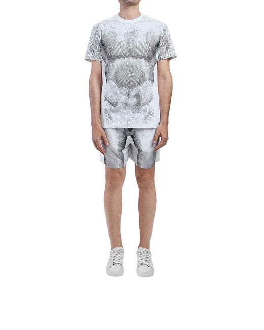 Moschino White Statua T-Shirt for men